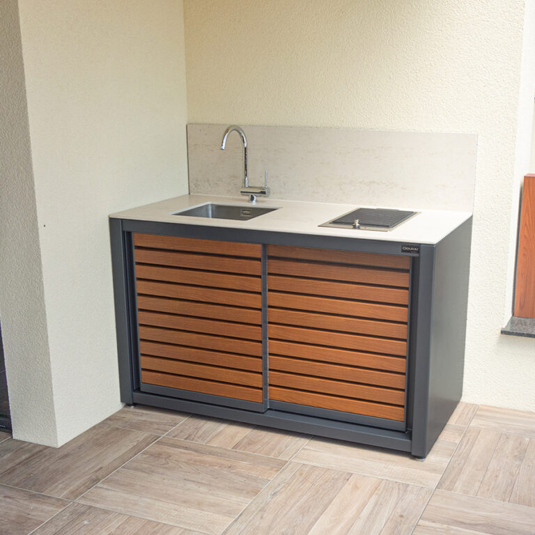 small outdoor kitchen