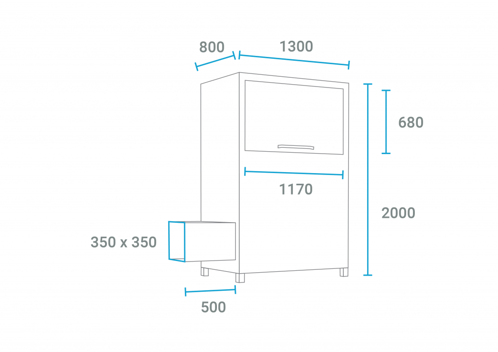 CardboxPRESS 200 with a lid