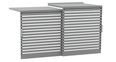 StyleOUT 2x1100 vrata, model LINIS, barva 9007