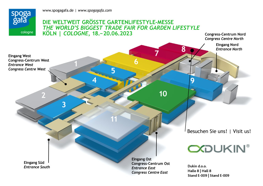 Dukin's location at Spoga+gafa 2023