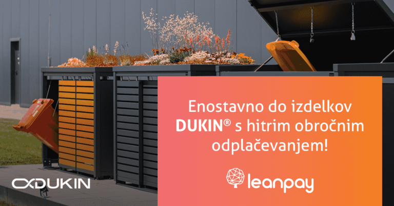 DUKIN odslej sprejema Leanpay