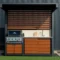 Dukin outdoor kitchen with canopy